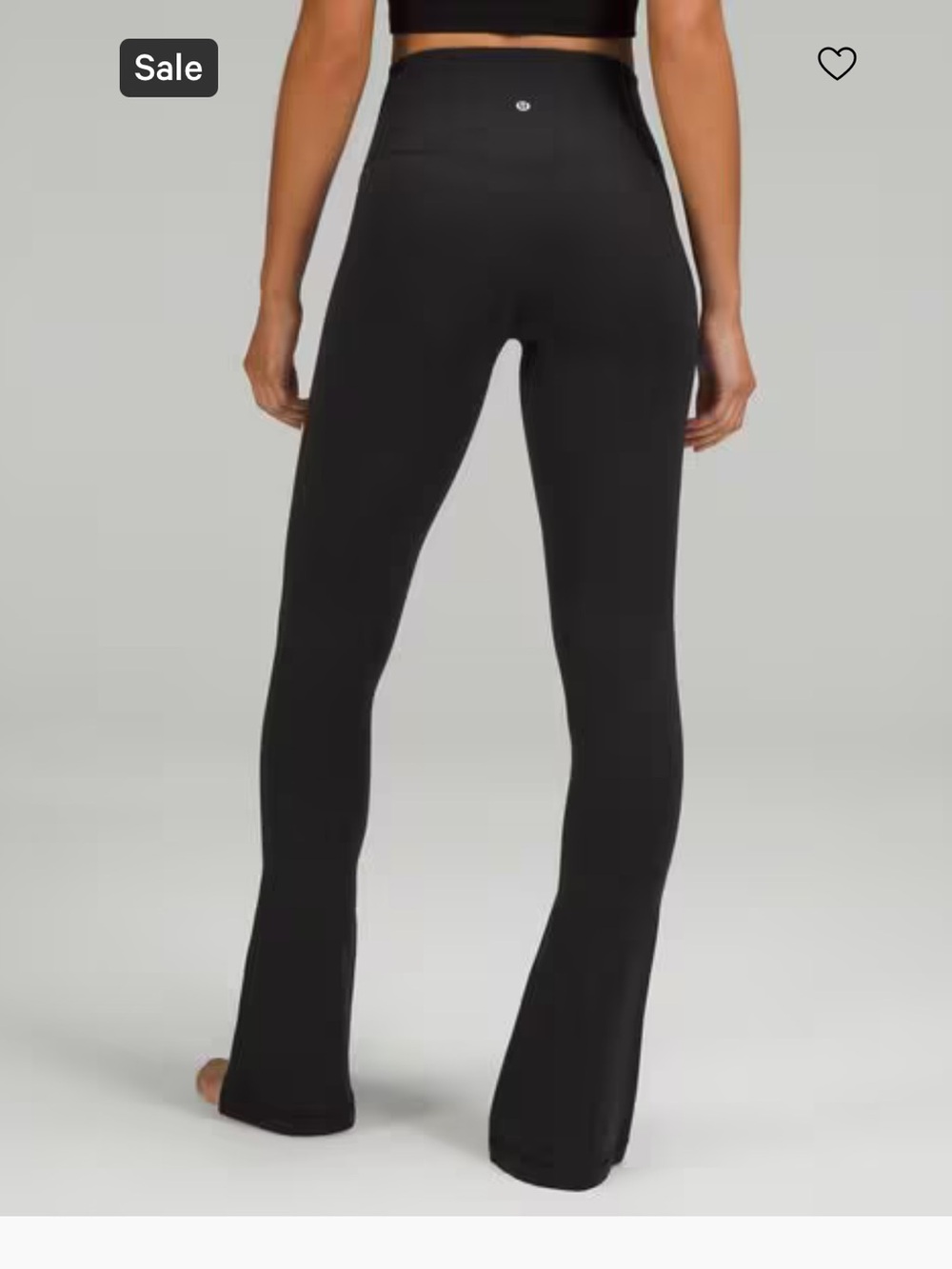 lululemon athletica Black Boot-Cut Flare Leggings